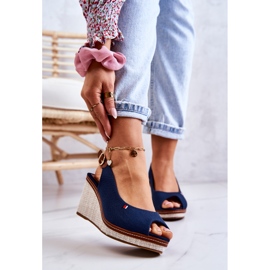 Naisten mukavat sandaalit soljella, tummansininen Thallas 1