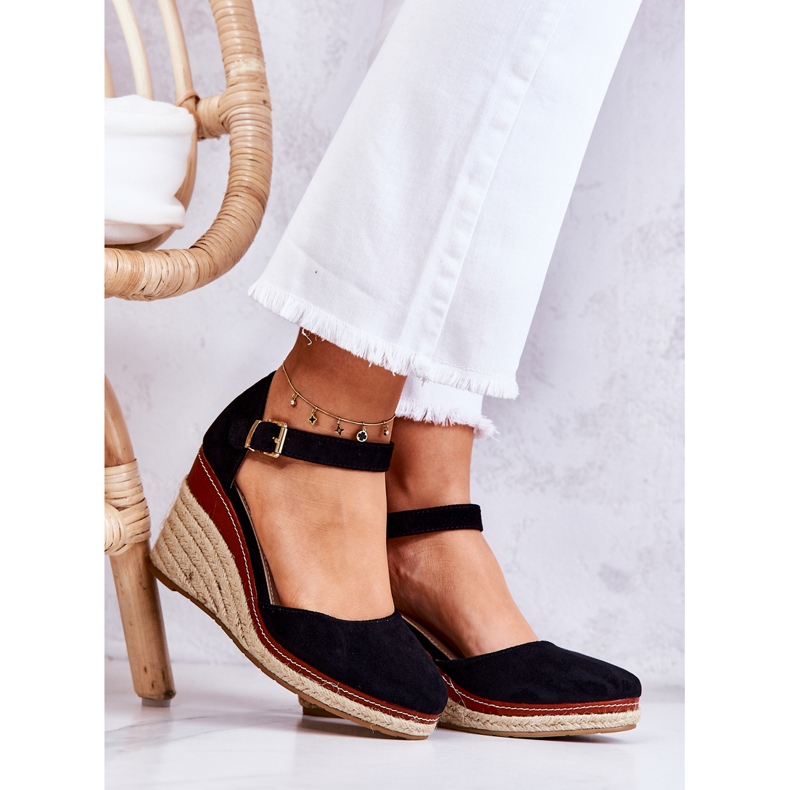 PS1 Naisten mustat espadrillit kiilassa Tamarill 1