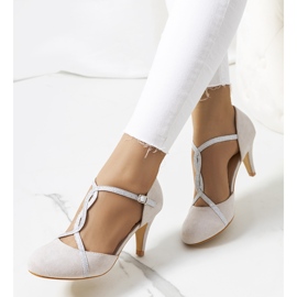 Harmaa pumput Luiken kantapäässä hopea 1