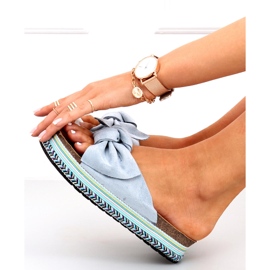 Varvastossut koristeellisessa Lane Blue -pohjassa sininen 1