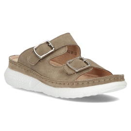 Nahkaiset tossut Filippo DK3516 / 22 Br ruskea 1