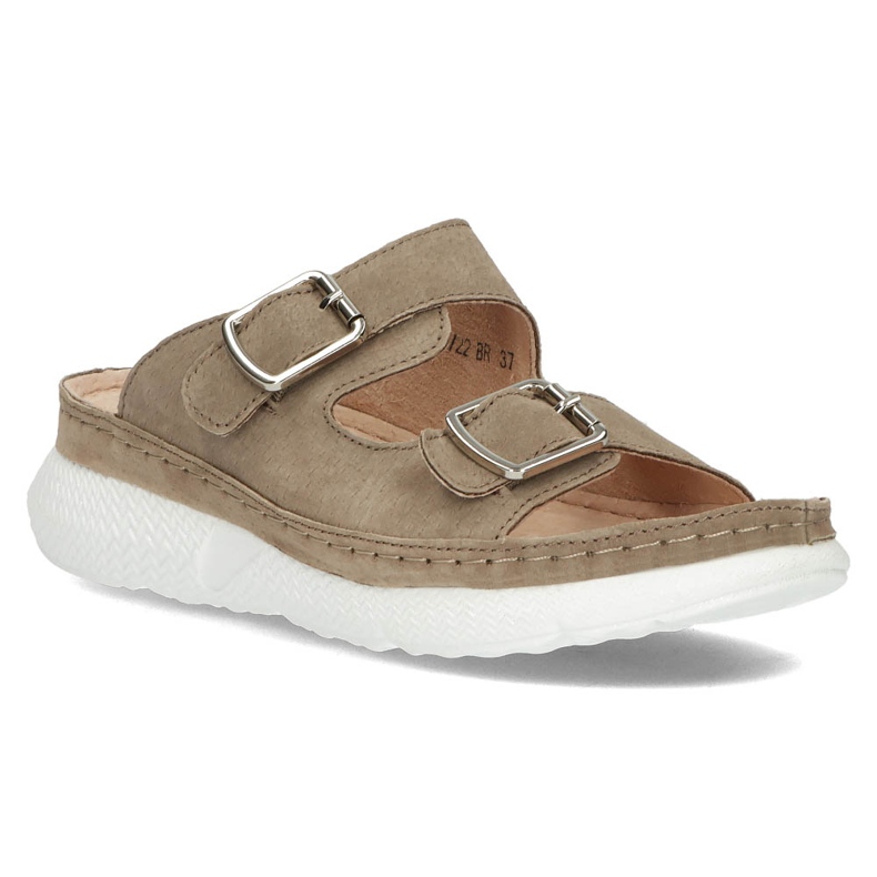 Nahkaiset tossut Filippo DK3516 / 22 Br ruskea 1