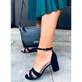 Moly Black -korkokengät sandaalit musta 1