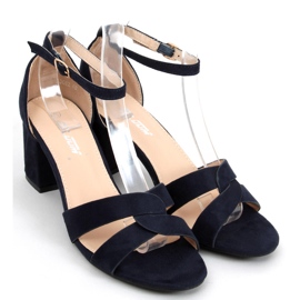 Moly Blue korkeakorkoiset sandaalit laivastonsininen 2