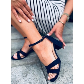 Moly Blue korkeakorkoiset sandaalit laivastonsininen 1