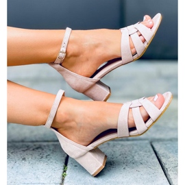 Avium Beige -korkoiset sandaalit 2