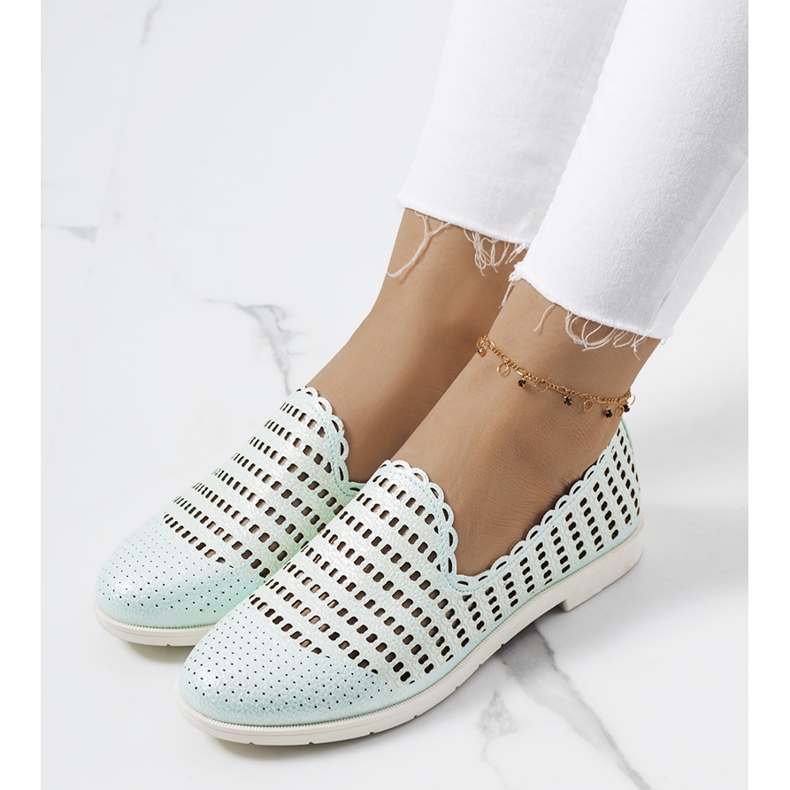 Naja vihreät harjakattoiset naisten housut 1