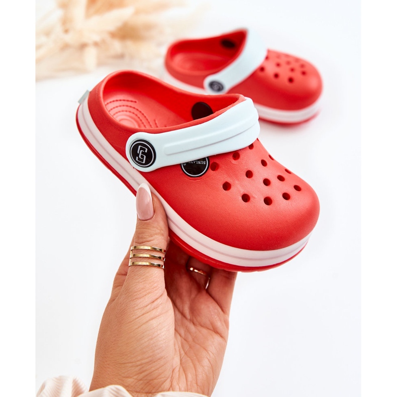 Mukavat lasten tossut Crocs Red Colly punainen 1