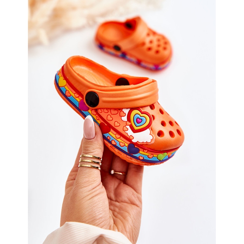 Lasten tossut Foam Crocs Orange Charie oranssi 1