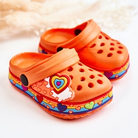 Lasten tossut Foam Crocs Orange Charie oranssi 2