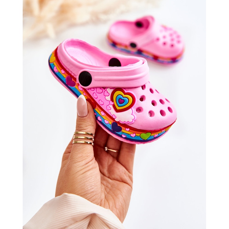 Lasten tossut Foam Crocs Pink Charie vaaleanpunainen 1