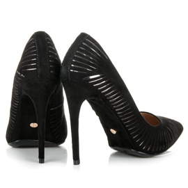 Seastar Korkeakiiltoiset mokkanahkapumput musta 2