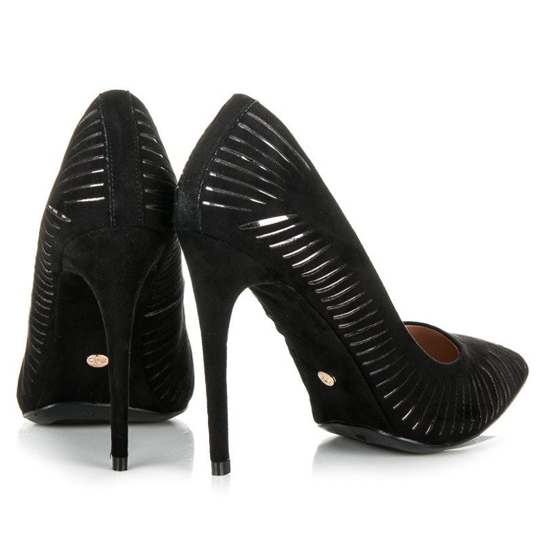 Seastar Korkeakiiltoiset mokkanahkapumput musta 2