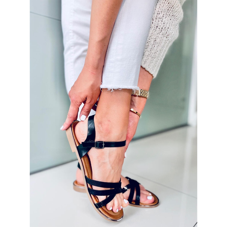 Celia Black naisten sandaalit musta 2