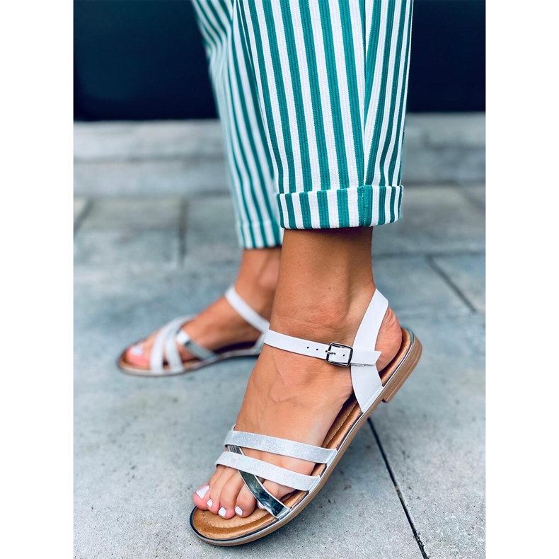 Celia White naisten sandaalit valkoinen 1