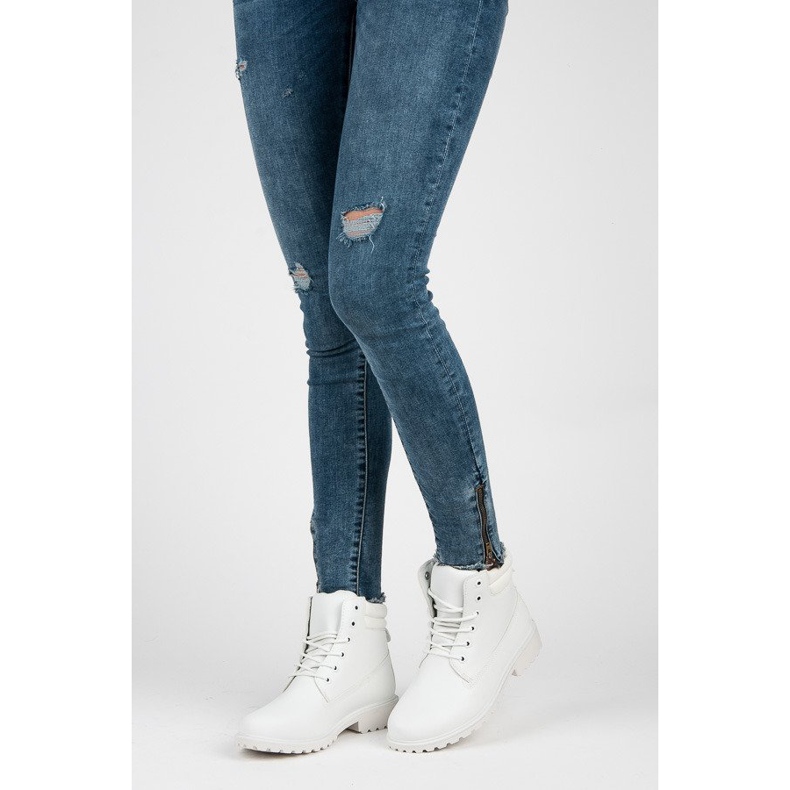 Seastar Naisten saappaat Trappers valkoinen 1