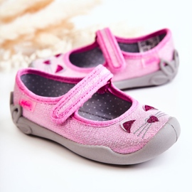 BEFADO S.A. Ballerinatossut Befado Cats 114X451 Pinkki-harmaa vaaleanpunainen 1