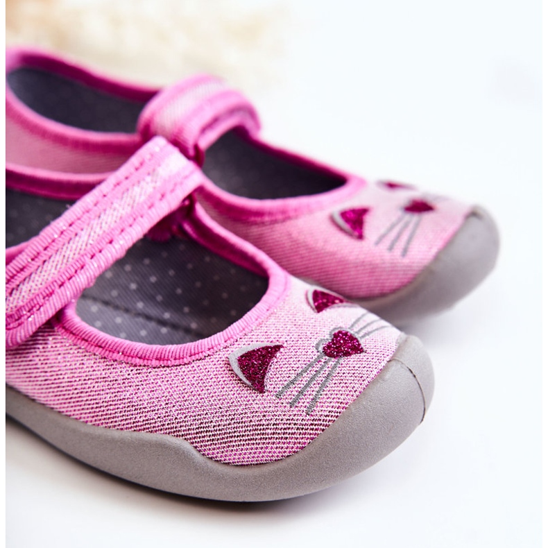 BEFADO S.A. Ballerinatossut Befado Cats 114X451 Pinkki-harmaa vaaleanpunainen 2