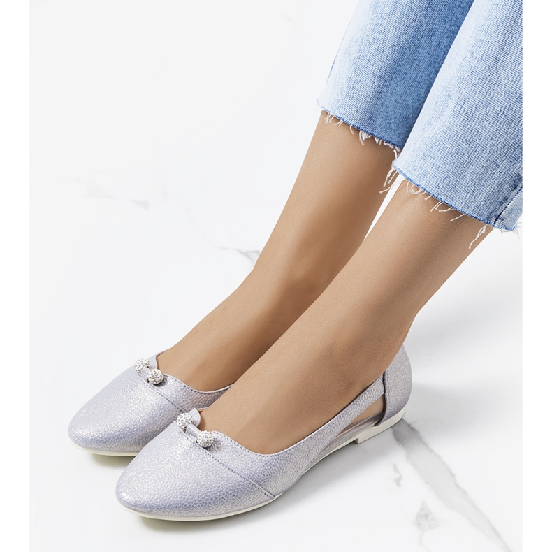 Raglan puoliläpinäkyvät hopeaballerinat 1