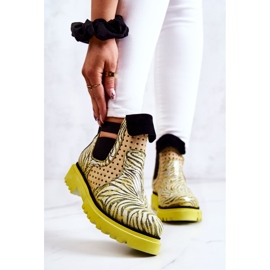 Maciejka 05324-07 Nahkasaappaat Keltainen beige vihreä 1