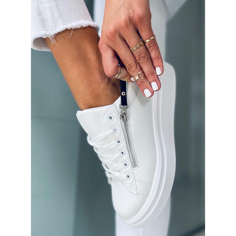 Naisten tennarit Lerato WHITE / BLACK valkoinen musta 1