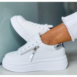 Naisten tennarit Lerato WHITE / SILVER valkoinen hopea 2