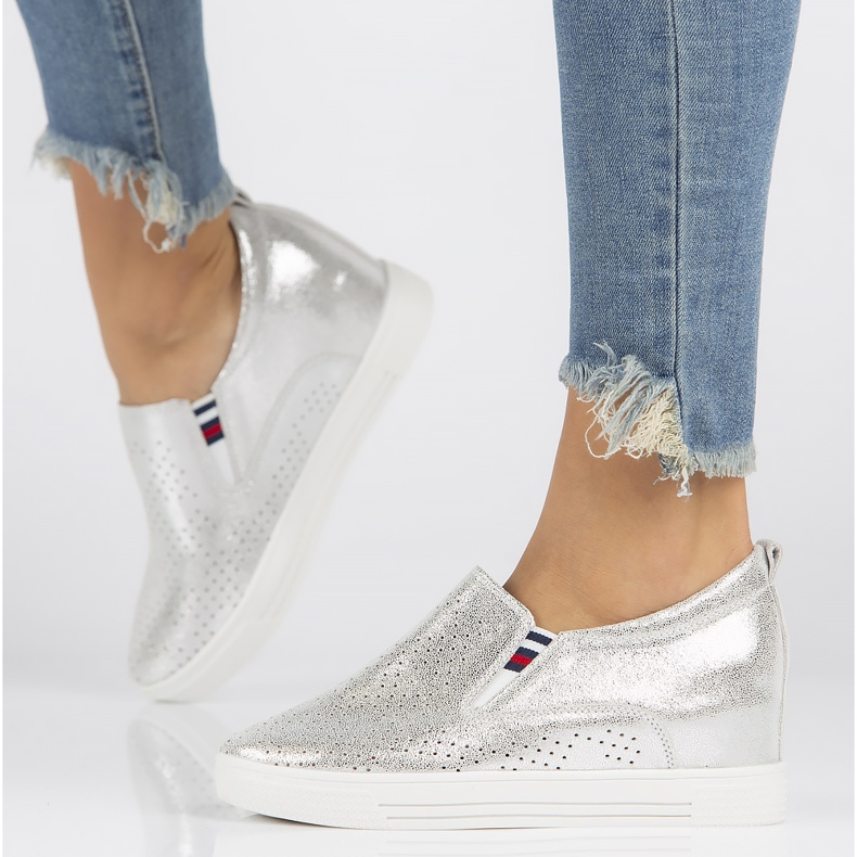 Nahkakengät Filippo DP1356 / 22 Si hopea 1