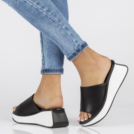 Nahkaiset tossut Filippo DK3614 / 22 Bk mustat 1