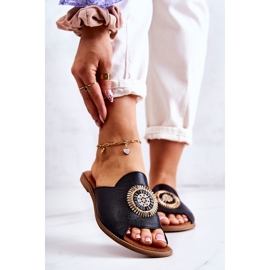 Lewski Shoes Muodikkaat nahkatossut Lewski-kengät 3132 / O Musta 1