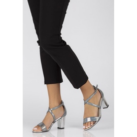 Filippo DS1276 / 22 Si hopeasandaalit harmaa 2