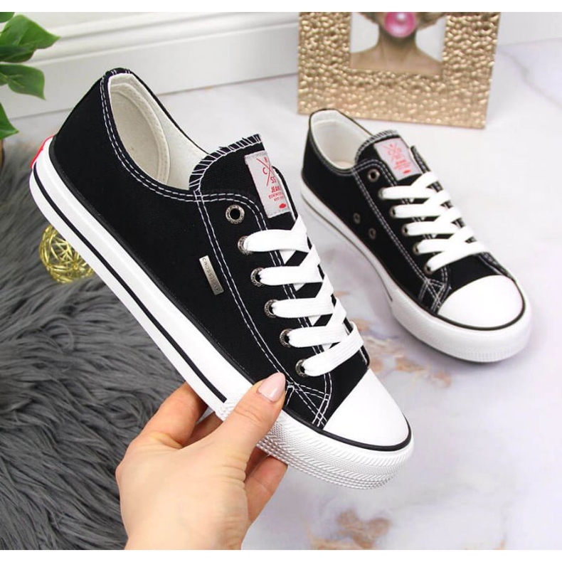 Tekstiililenkkarit Cross Jeans W JJ2R4011C musta 1