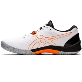 Asics Blast Ff 2 M 1071A044 103 käsipallokengät valkoinen oranssi valkoinen 1