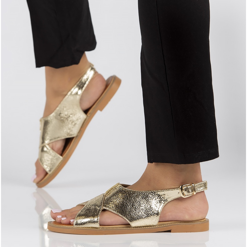 Filippo DS2104 / 22 Go kultaiset sandaalit kultainen 2