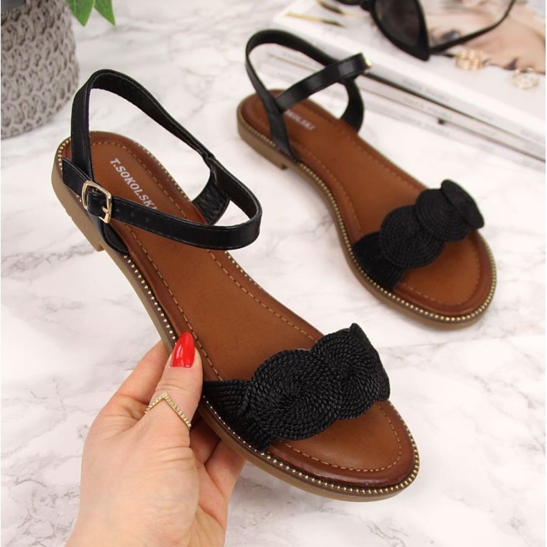 Litteät sandaalit T.Sokolski W SCA37A mustat 1