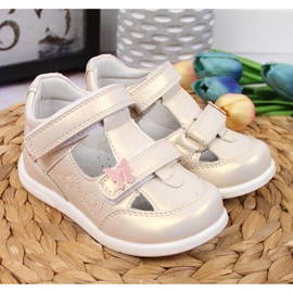 Velcro harjakattoiset kengät American Club Jr AM892A kultaa kultainen 2