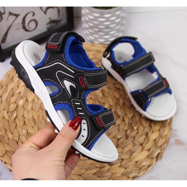 Tarranauhasandaalit American Club Jr AM893A musta 1