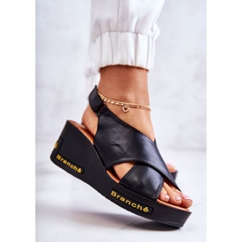 Vinceza Naisten sandaalit tarranauhalla Black Amaze musta 2