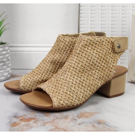 Suljetut sandaalit Rieker M RKR538 beige monivärinen 2