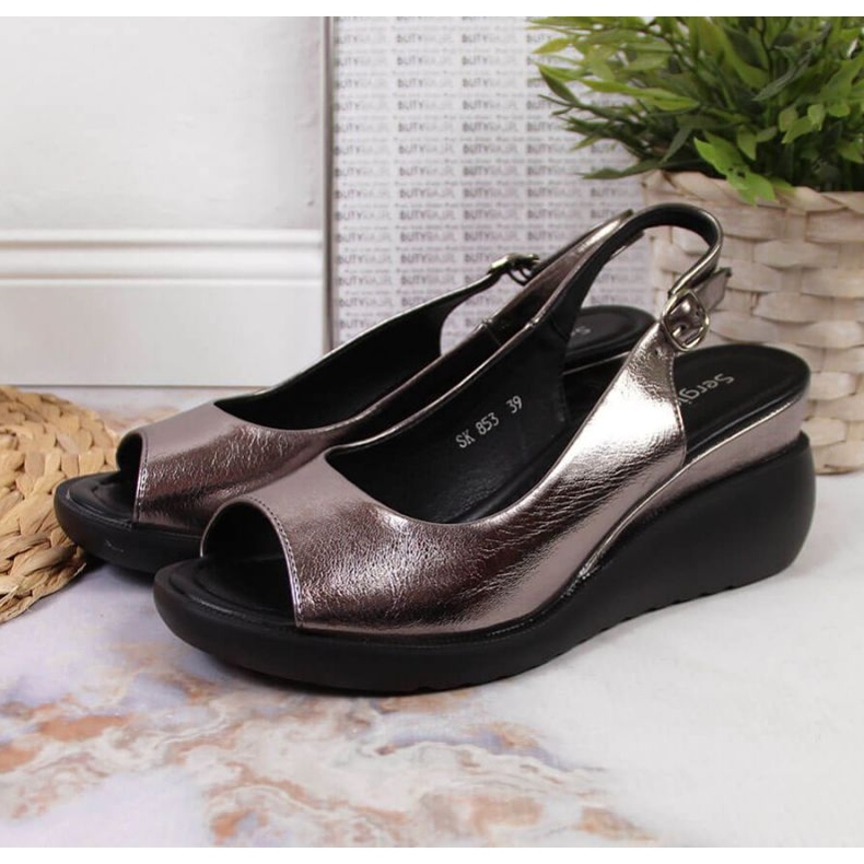 Sergio Leone W SK368B kiila sandaalit hopea 2