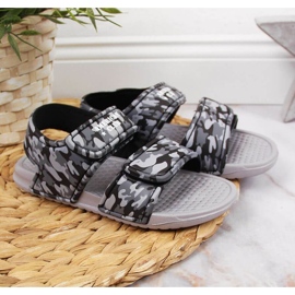 Tarranauhasandaalit American Club Jr AM881B harmaa 2