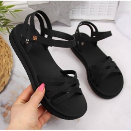 Velcro-kumisandaalit Zaxy W JJ285068 musta 1