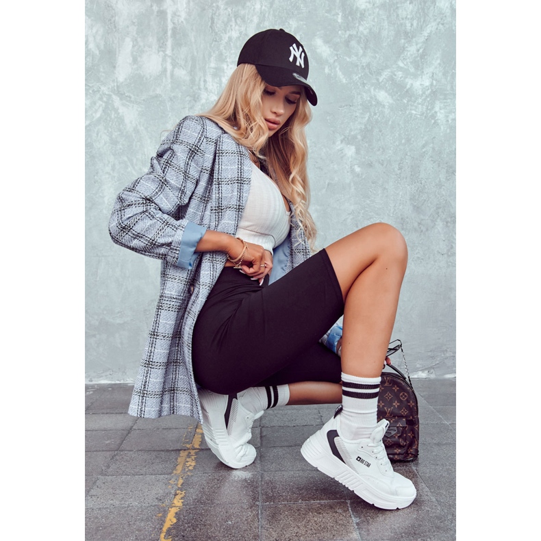 Muodikkaat tennarit urheilukengät Big Star JJ274596 Valkoinen 4