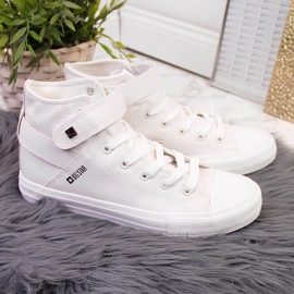 Valkoiset tarranauhalliset tennarit Big Star V274541SS20 valkoinen 2