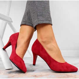 Punaiset Sergio Leonen mokkanahkapumput punainen 1 Punaiset Sergio Leonen mokkanahkapumput punainen 1