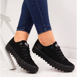 Mustat tekstiiliset matalat tennarit Big Star FF274248 1