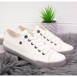 Valkoiset ekonahkaiset matalat tennarit Big Star II274230 valkoinen 2