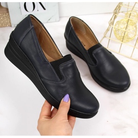 Mukavat naisten nahkakengät, tummansininen Helios 349 laivastonsininen 2