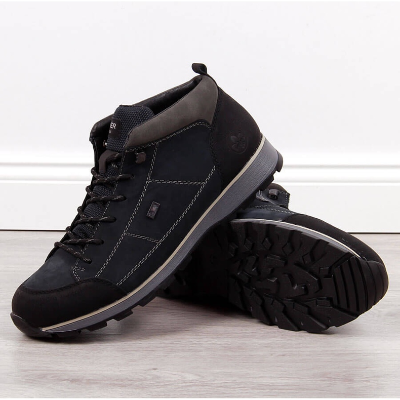 Miesten laivastonsiniset Rieker F5740-00 lämpimät saappaat laivastonsininen 1