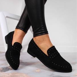 Naisten mokkakengät niiteillä musta Laura La.Fi 1