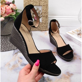 Naisten mustat sandaalit Potocki 1